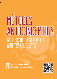 Cartell M&egrave;todes anticonceptius. Gaudeix de la sexualitat amb tranquil&middot;litat